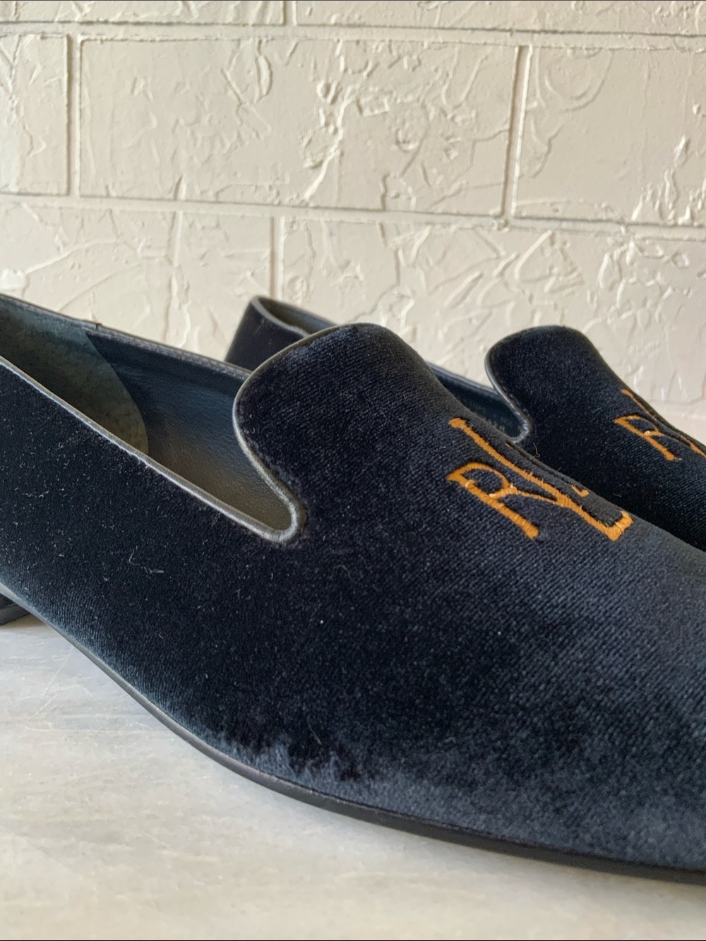 Lauren Ralph Lauren Black Velvet Loafers - Picture 5 of 8